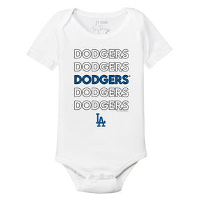 Los Angeles Dodgers Stacked Short Sleeve Snapper