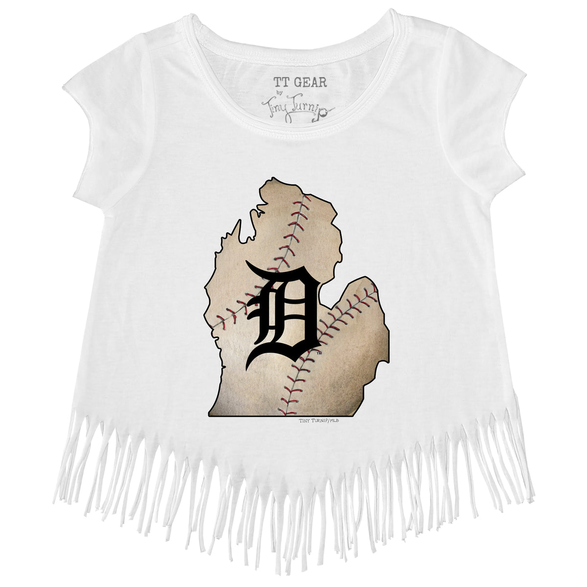 Tiny Turnip Detroit Tigers Hot Bats Tee Shirt Women's Medium / White