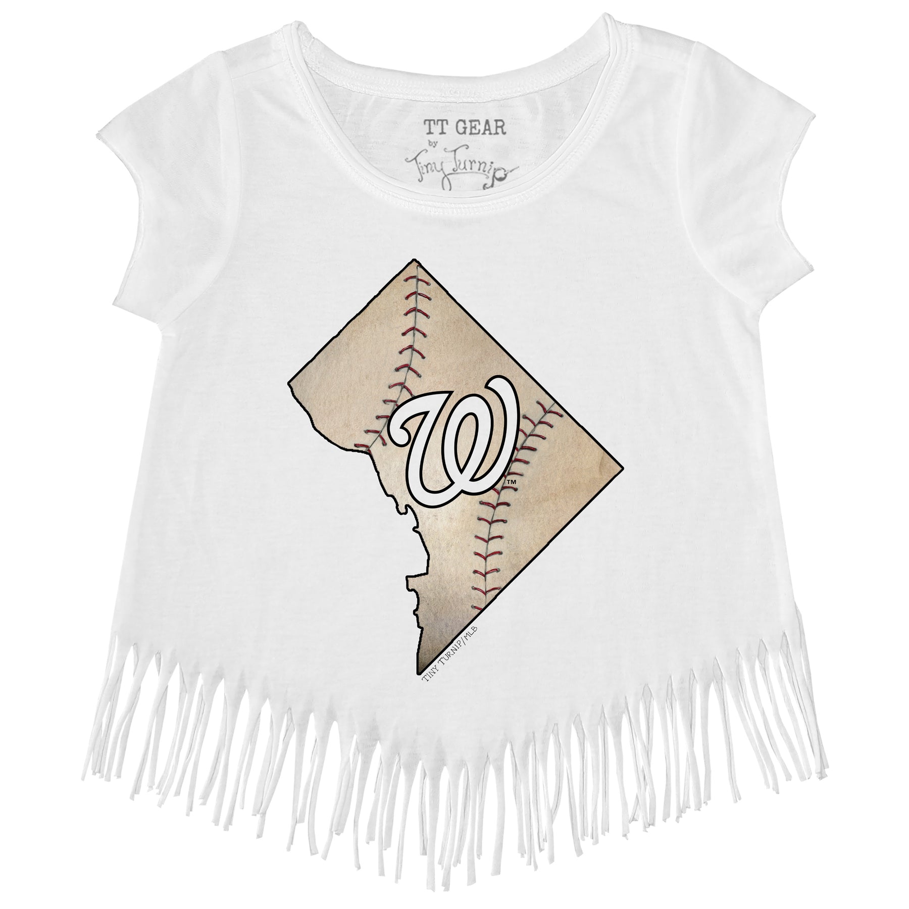 Tiny Turnip Washington Nationals Sundae Helmet Tee Shirt Youth Large (10-12) / Navy Blue