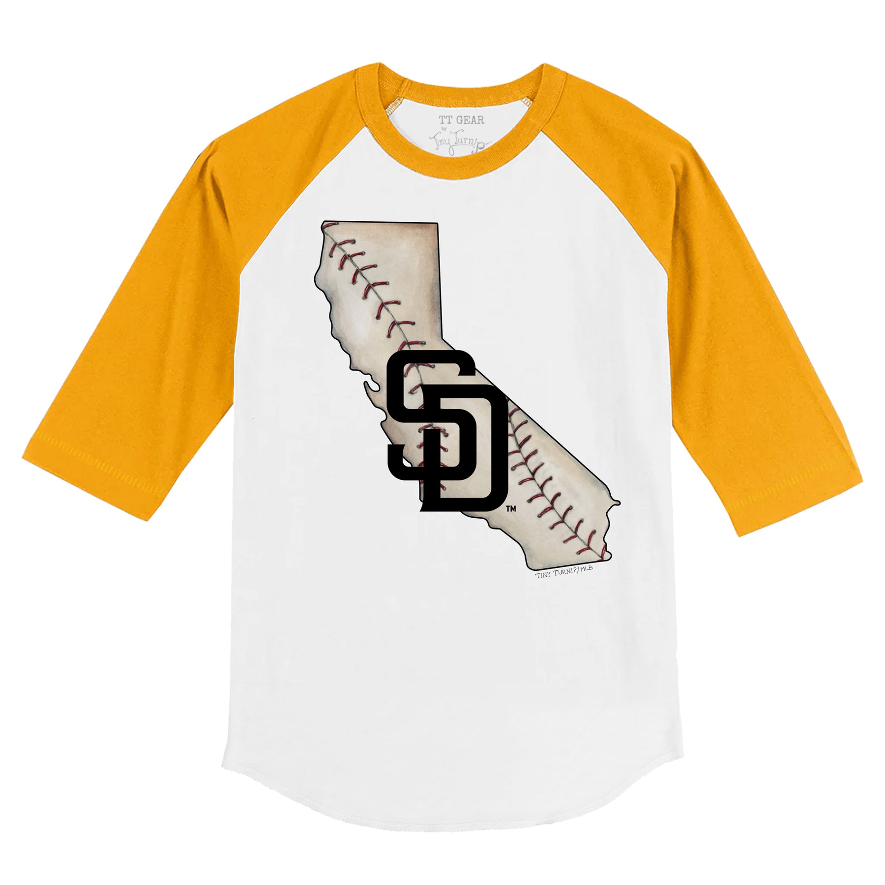 Youth Tiny Turnip White San Diego Padres James T-Shirt Size: Large