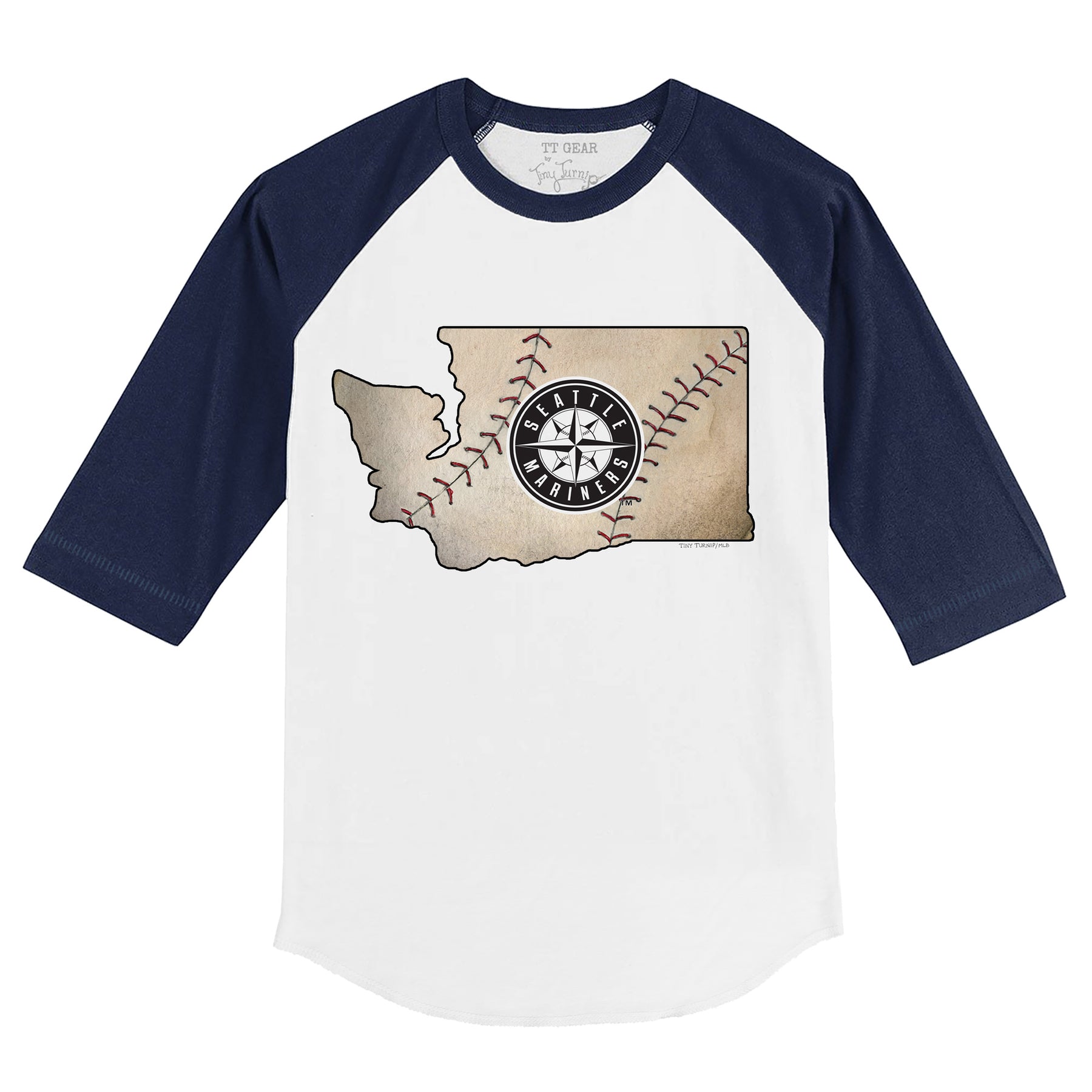 Lids New York Yankees Tiny Turnip Youth Smores 3/4-Sleeve Raglan T-Shirt -  White/Navy