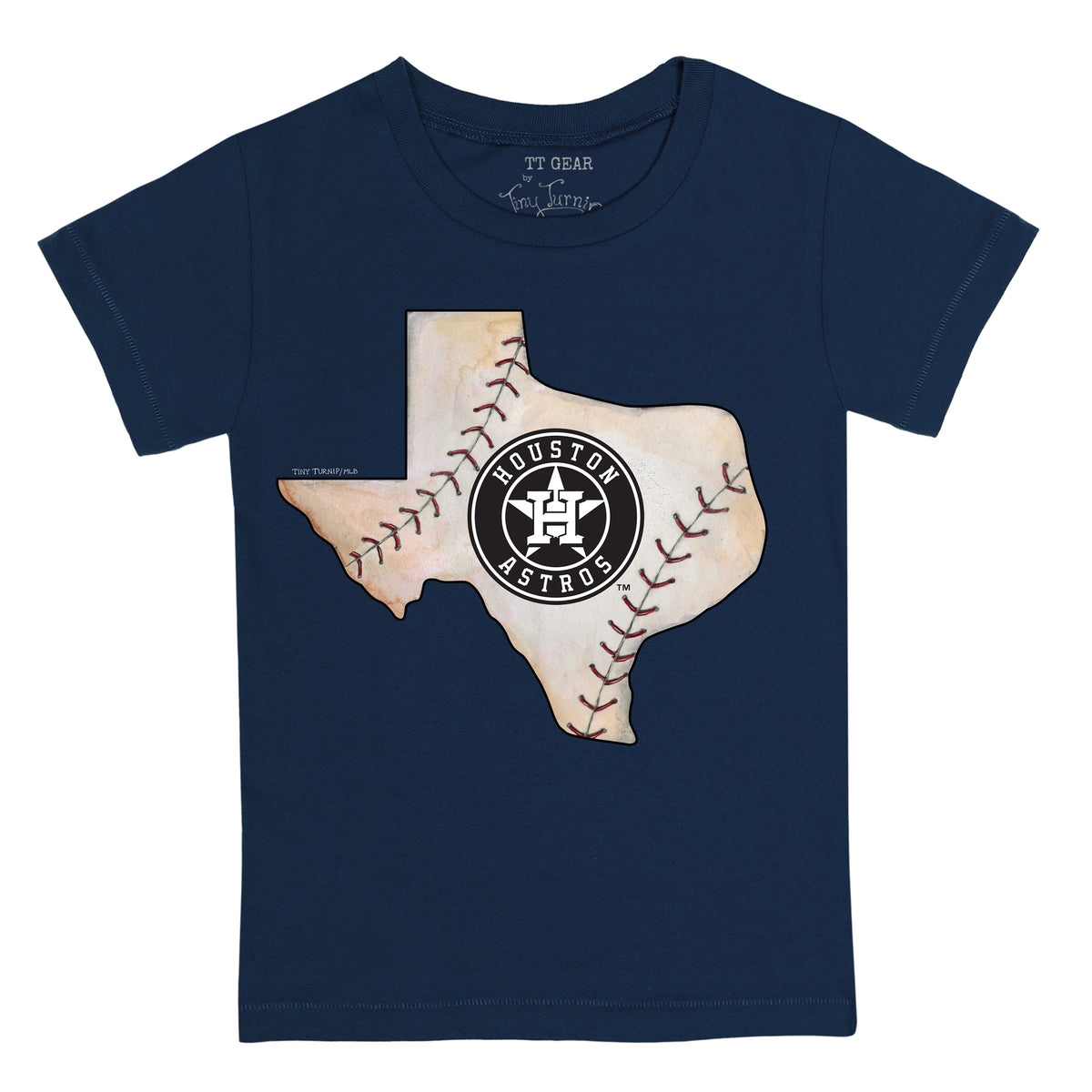 Houston Astros State Outline Tee Shirt