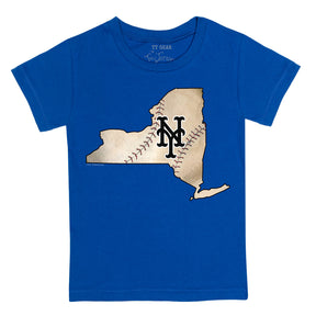 New York Mets State Outline Tee Shirt Women's 3XL / Royal Blue