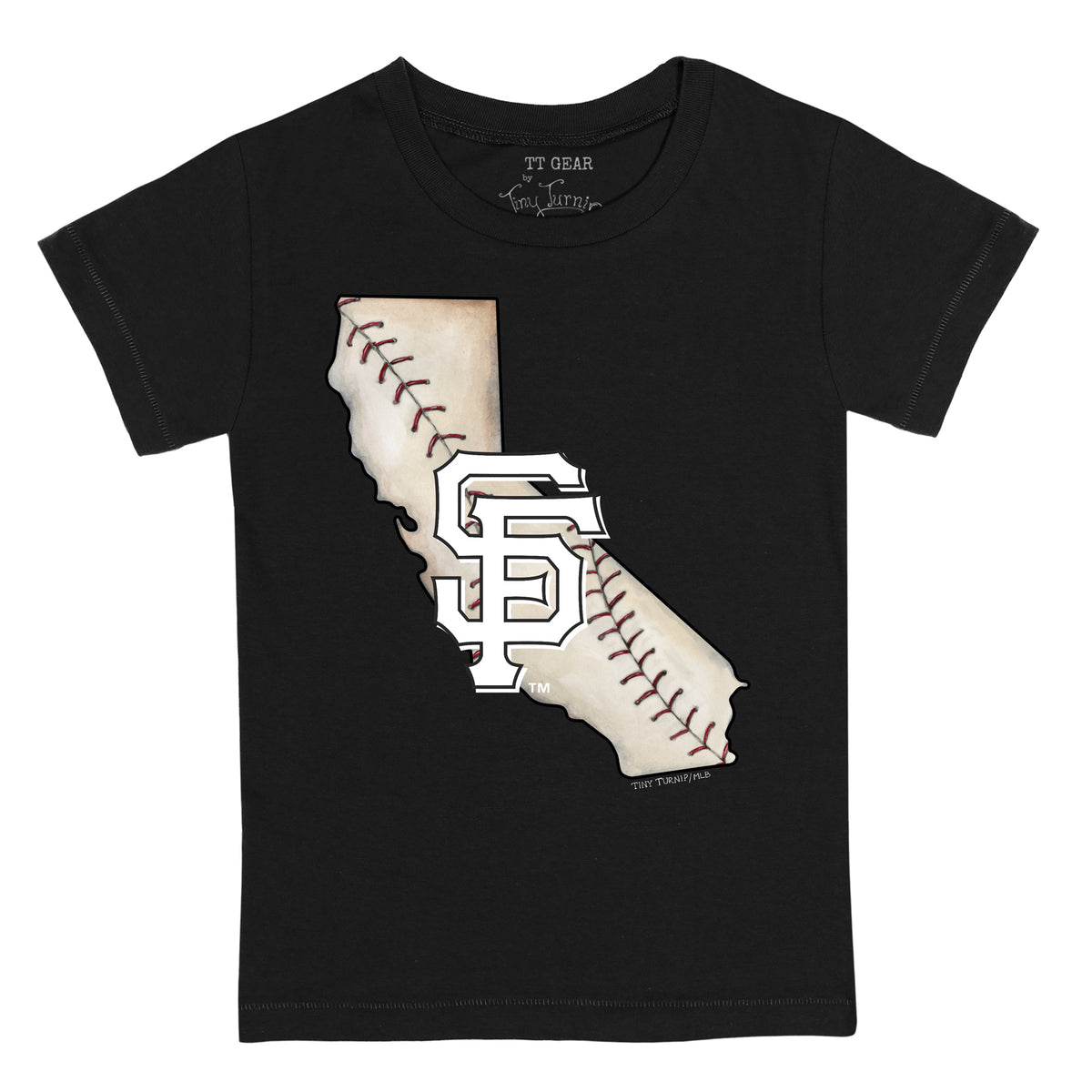 San Diego Padres Tiny Turnip Youth State Outline T-Shirt - White