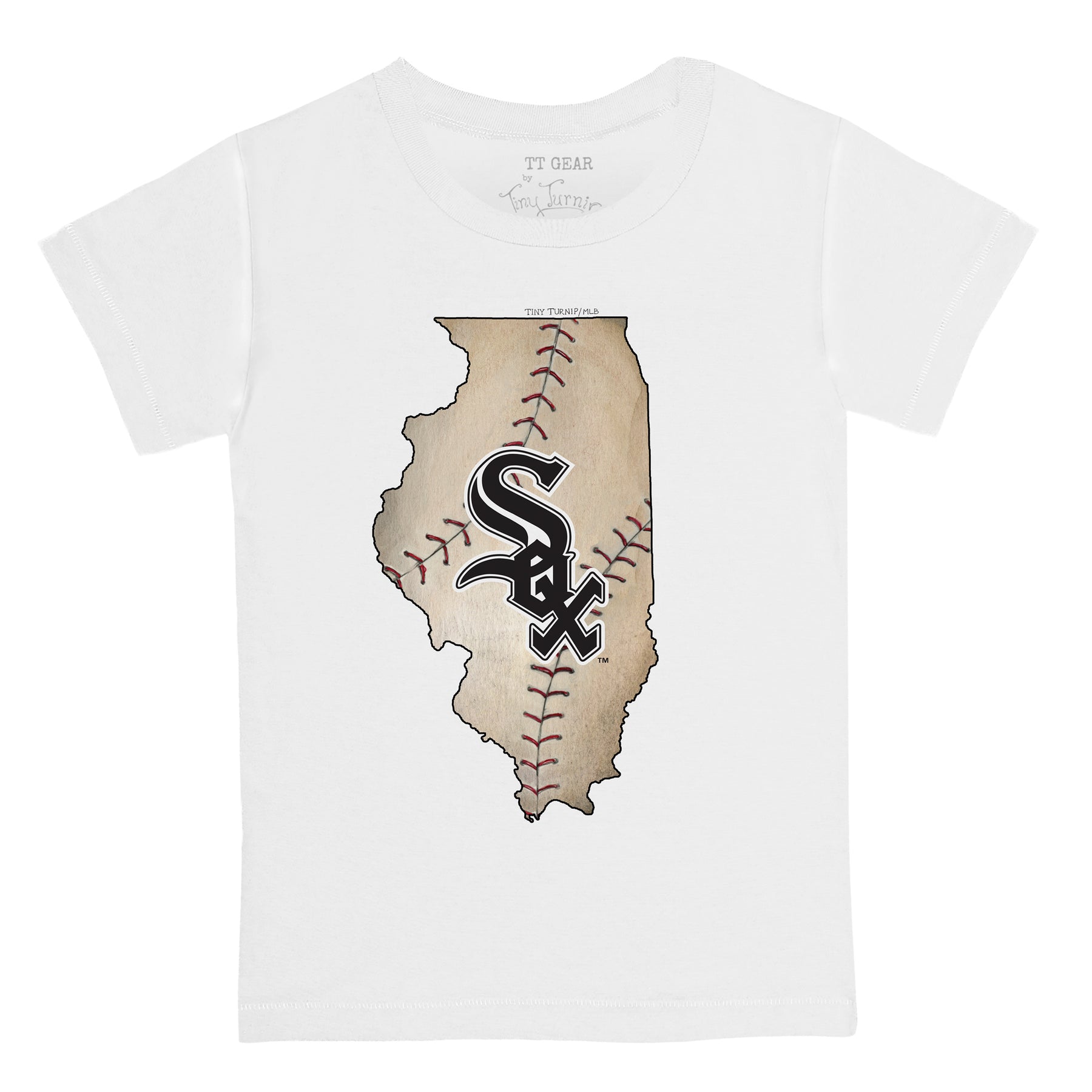 Chicago White Sox Tiny Turnip Youth Spit Ball T-Shirt - White