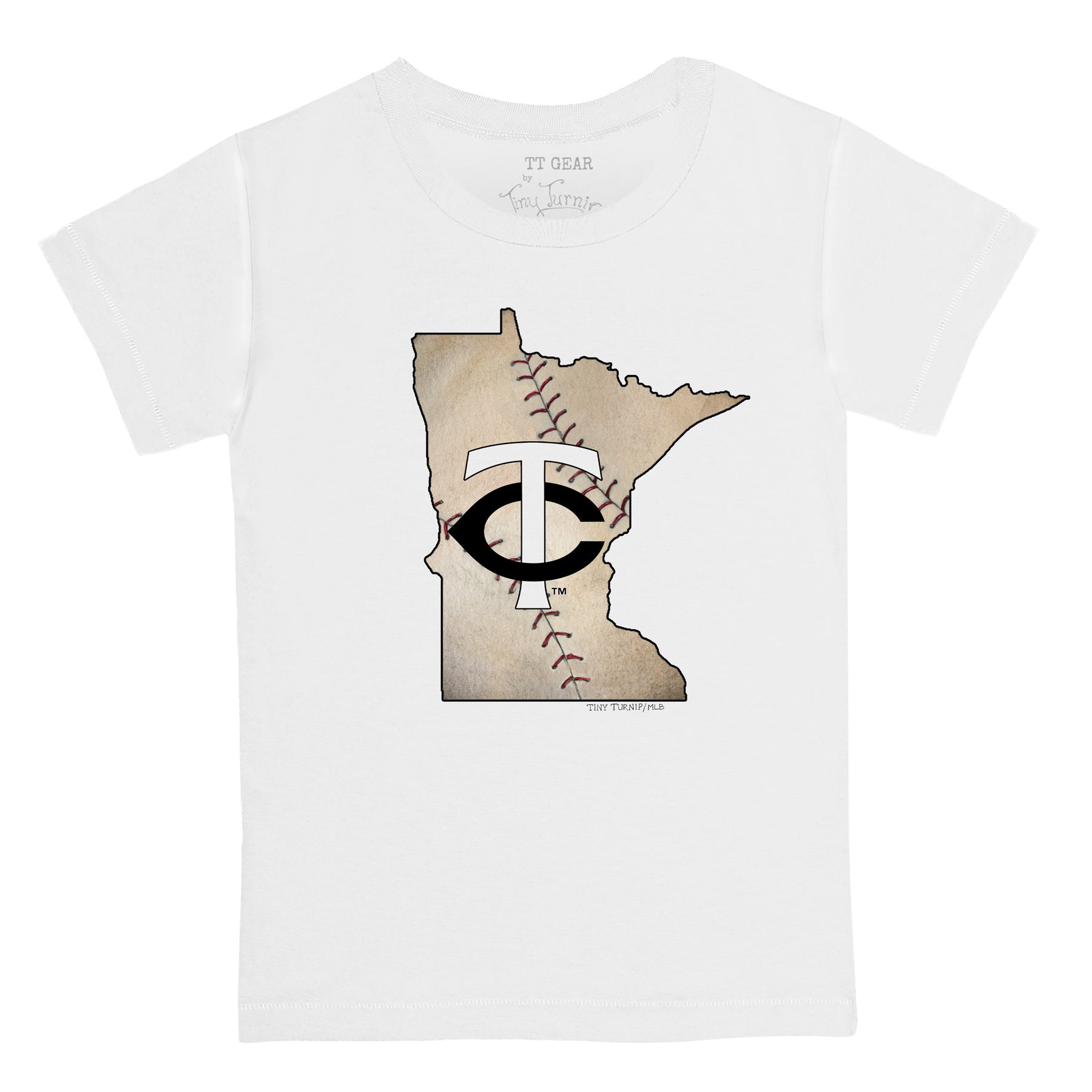 Minnesota Twins Tiny Turnip Youth Dirt Ball T-Shirt - White