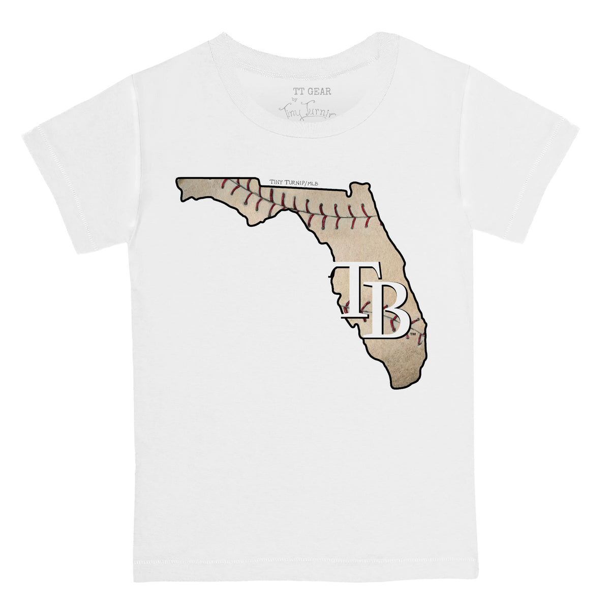 Tampa Bay Rays State Outline Tee Shirt