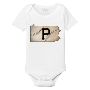 Pittsburgh Pirates State Outline Short Sleeve Snapper