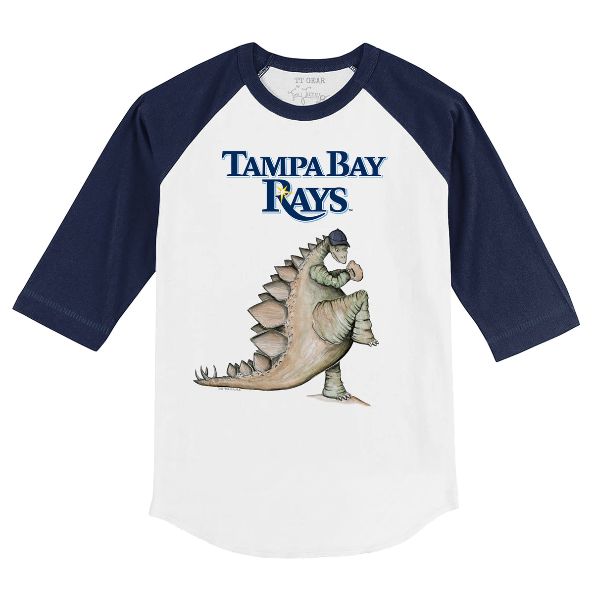 Tampa Bay Rays Stega 3/4 Navy Blue Sleeve Raglan