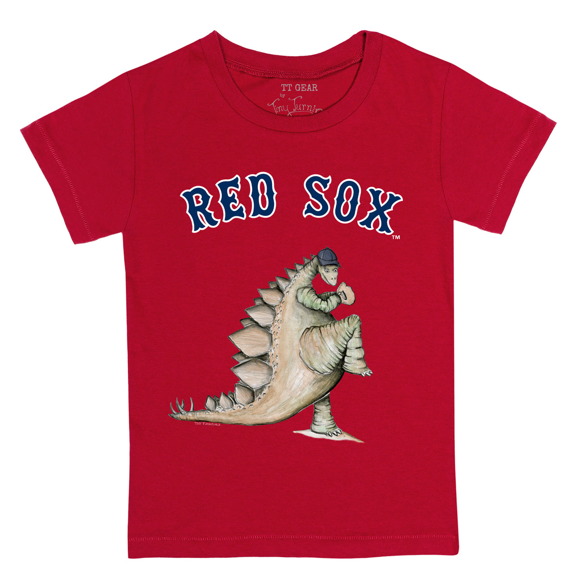 Tiny Turnip Boston Red Sox Stega Tee Shirt Women's Small / White