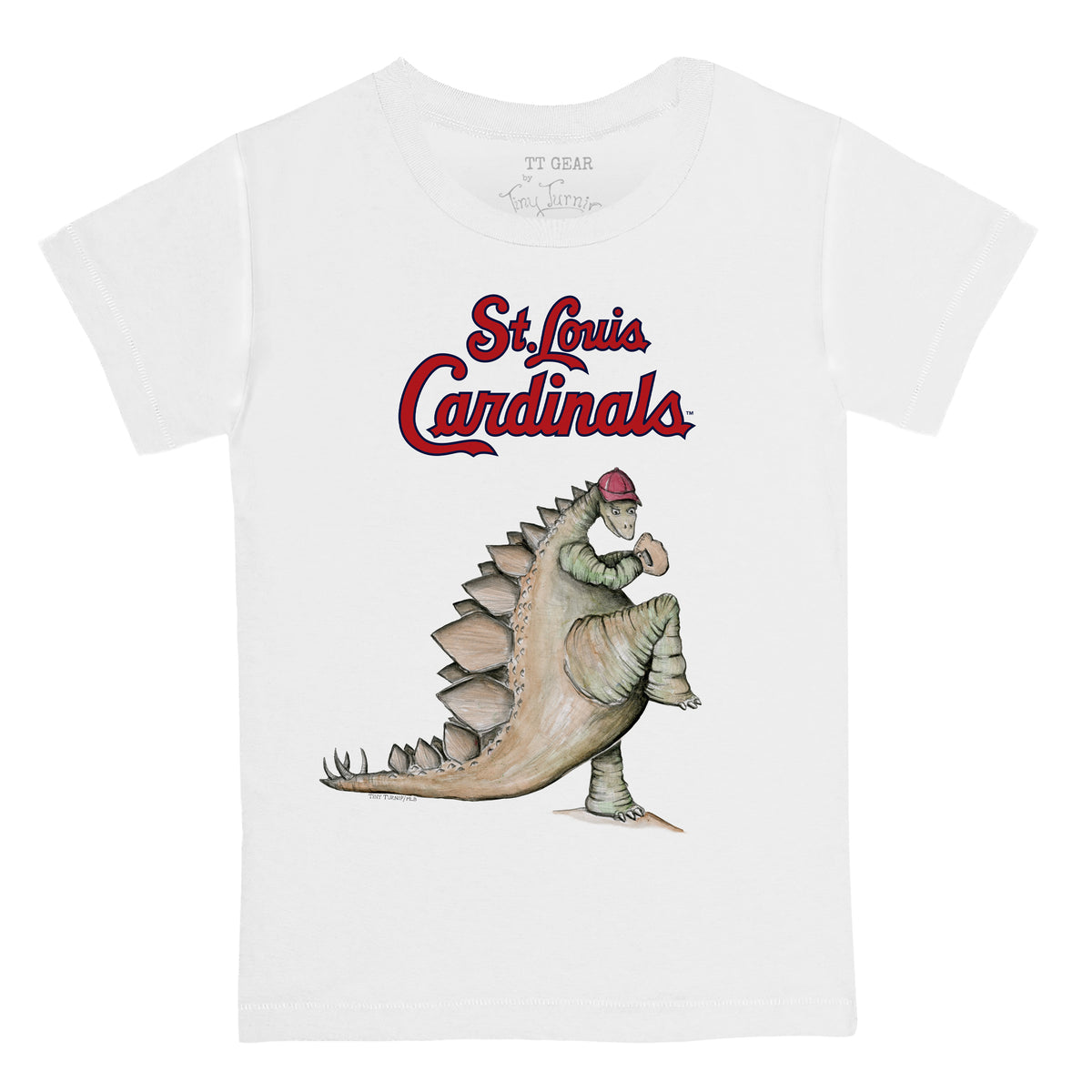 St. Louis Cardinals Tiny Turnip Youth Stacked T-Shirt - Red