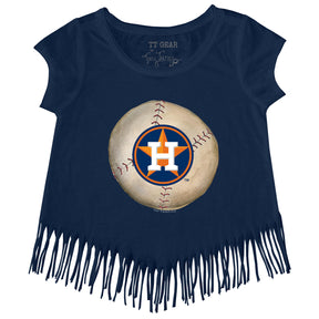 Houston Astros Stitched Baseball Fringe Tee