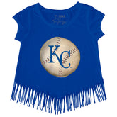 Kansas City Royals Stitched Baseball Fringe Tee