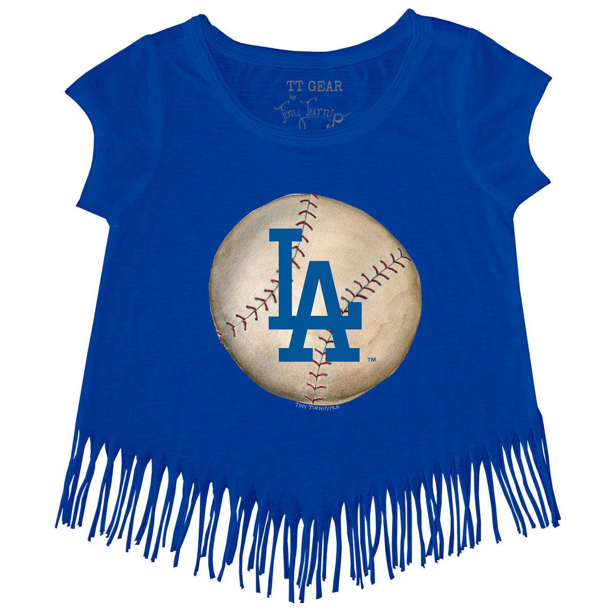 Women's Tiny Turnip White/Red Los Angeles Angels Baseball Tear 3/4-Sleeve  Raglan T-Shirt