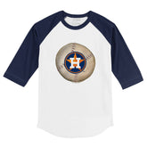 Houston Astros Stitched Baseball 3/4 Navy Blue Sleeve Raglan