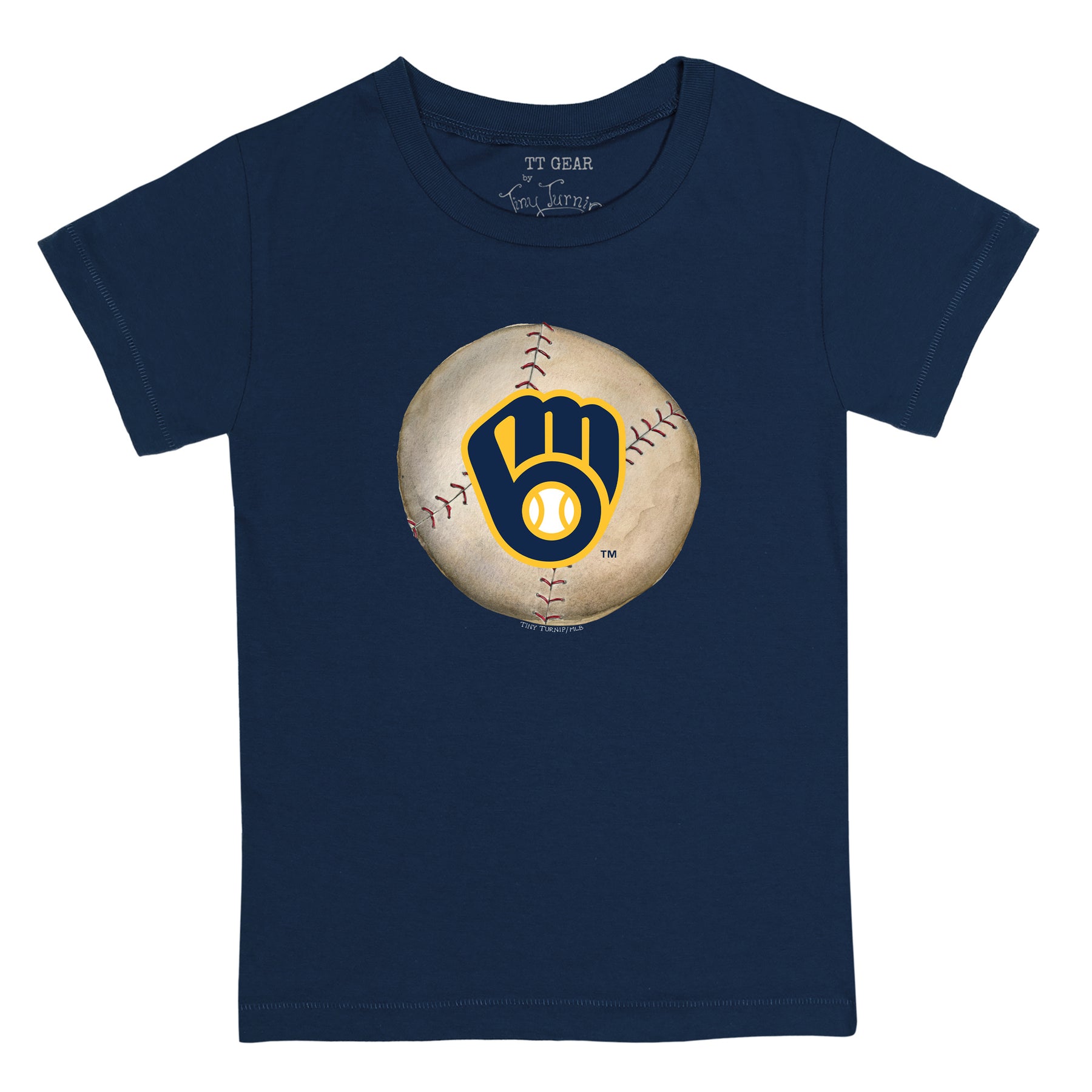 Milwaukee Brewers Stitched Baseball Tee Shirt