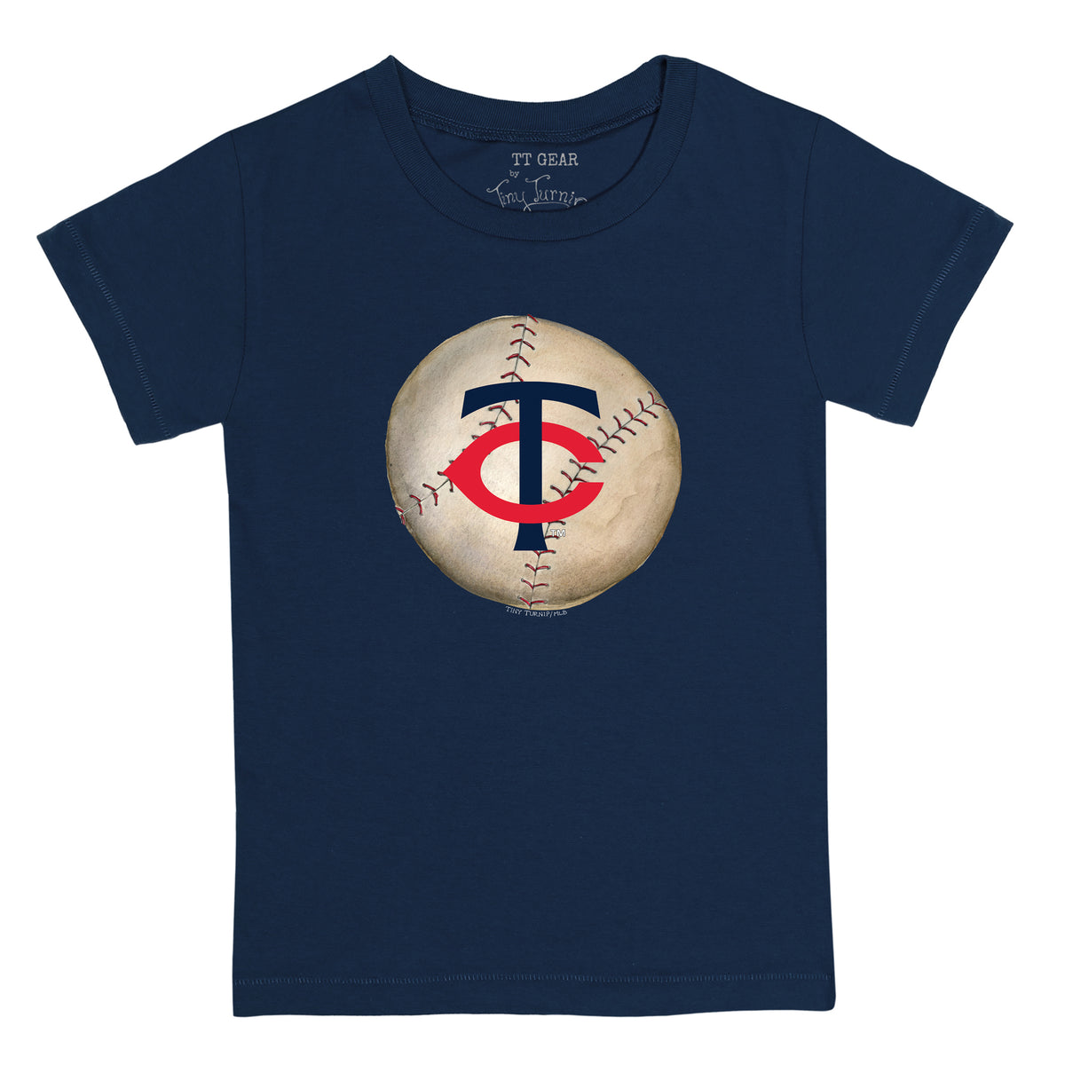Minnesota Twins Shirt Jersey Navy Blue Youth Large TC Logo Baseball MLB