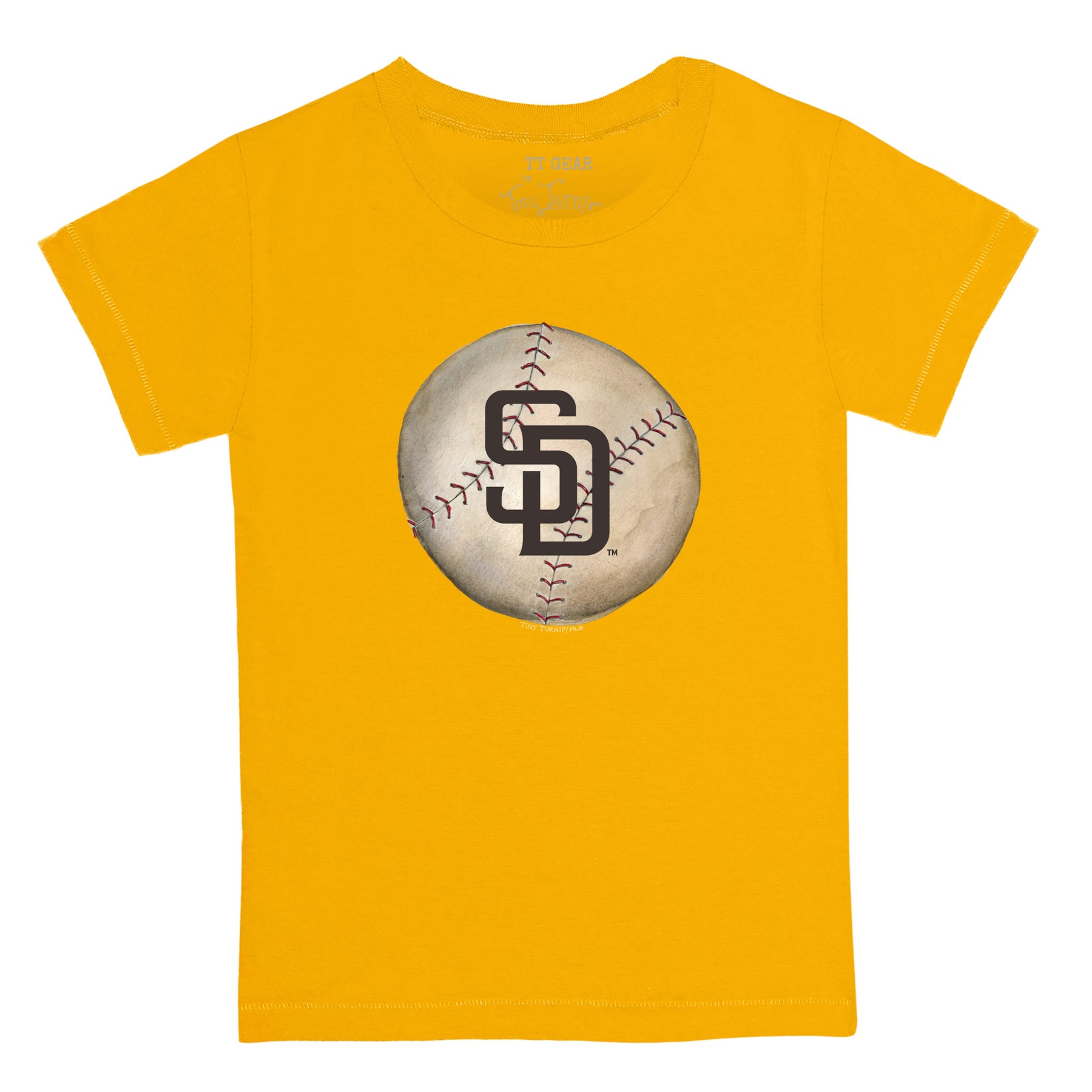 San Diego Padres Tiny Turnip Youth State Outline T-Shirt - White