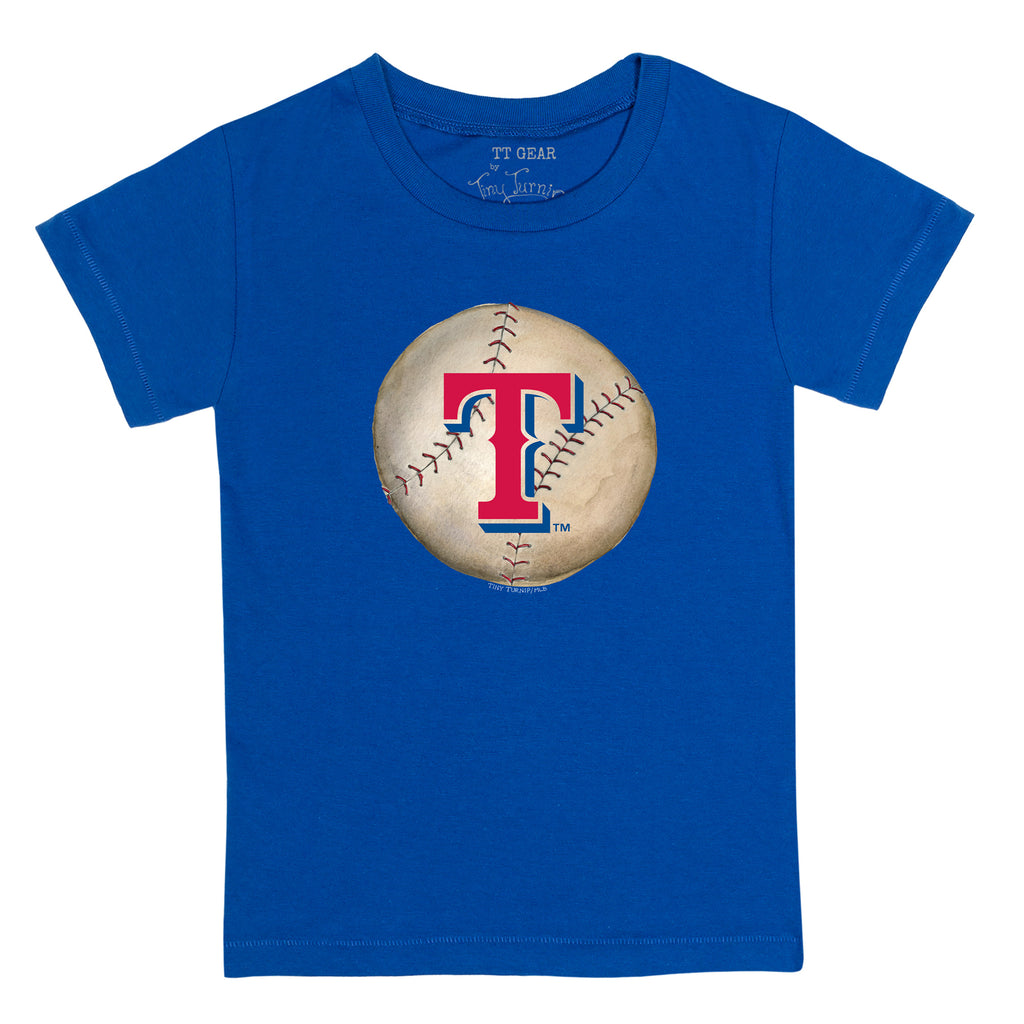 Texas Rangers Tiny Turnip Infant Stitched Baseball T-Shirt - White