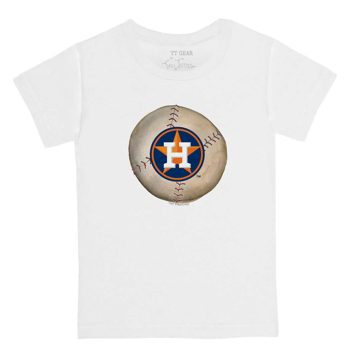 Houston Astros Stitched Baseball Tee Shirt 3T / White