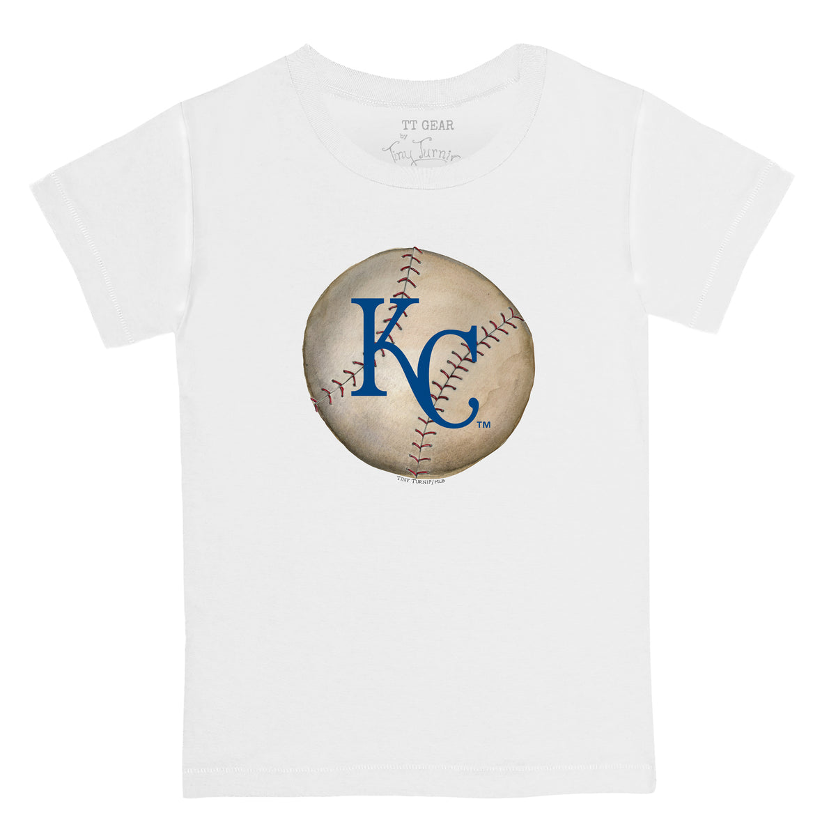 Lids Kansas City Royals Tiny Turnip Infant Diamond Cross Bats T-Shirt