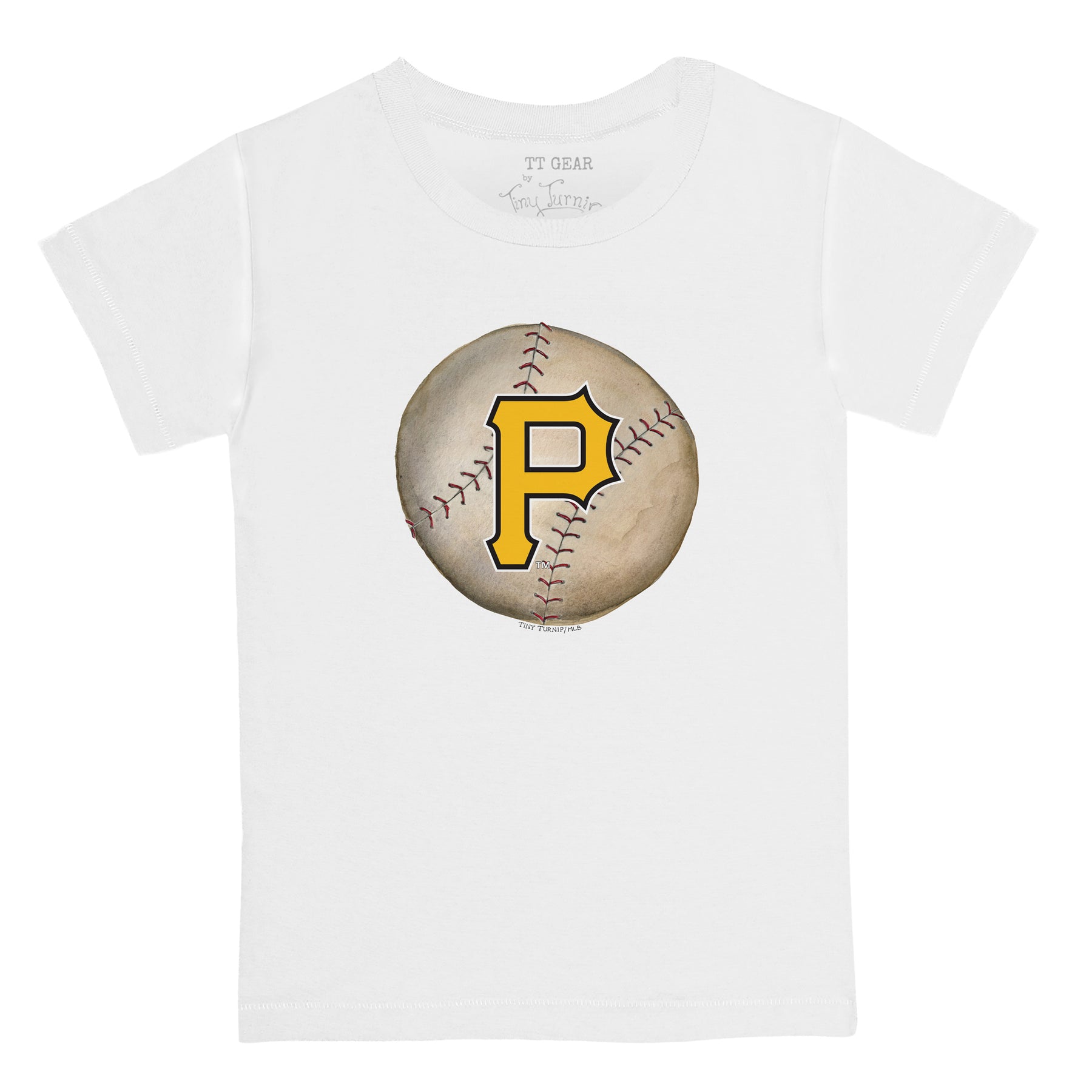 Youth Tiny Turnip White Pittsburgh Pirates James T-Shirt Size: Medium