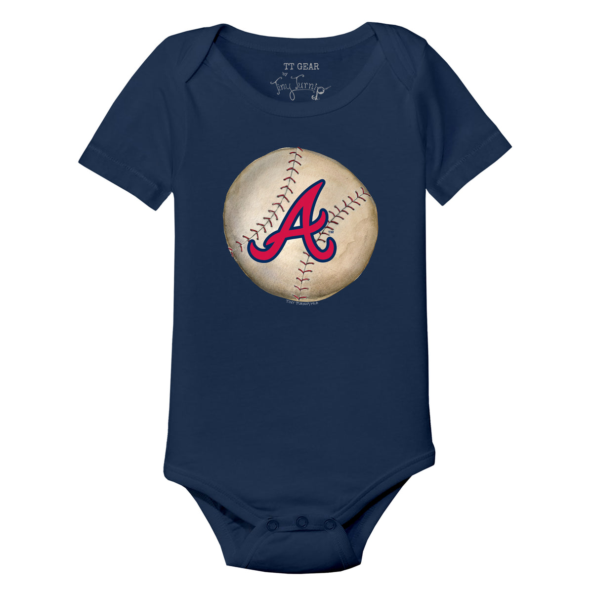 Atlanta Braves Stitched Baseball Short Sleeve Snapper