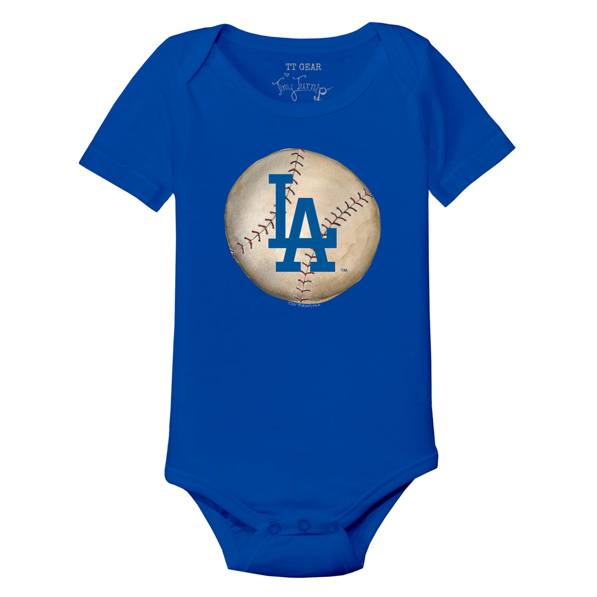 Los Angeles Dodgers Stitched Baseball Short Sleeve Snapper