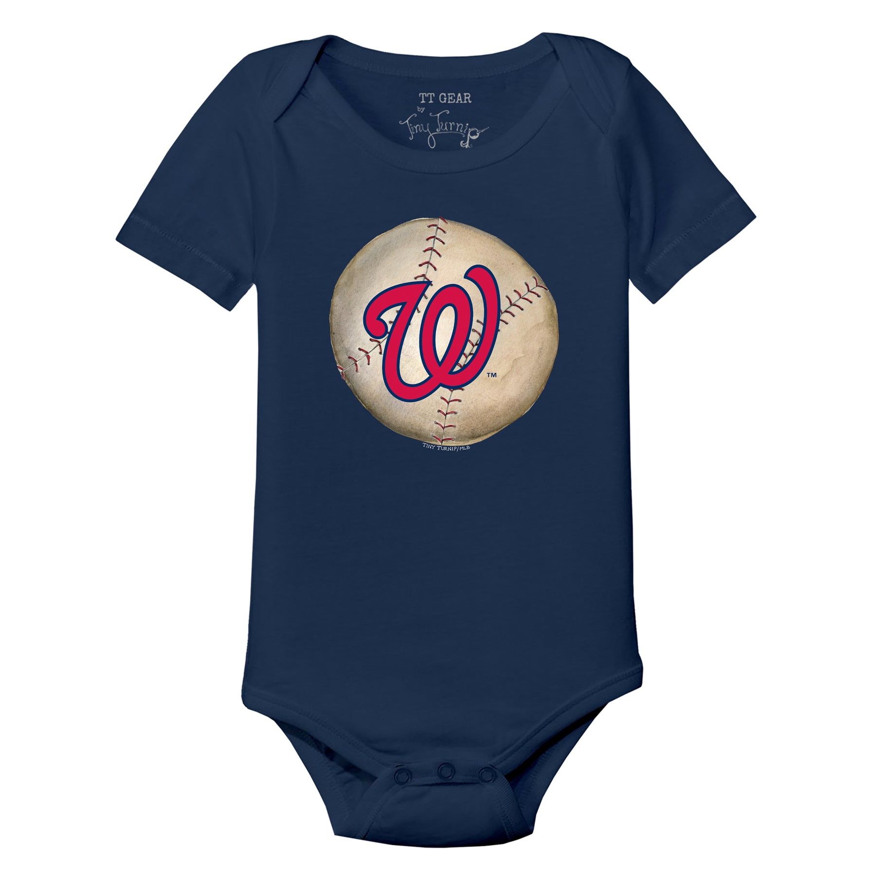 Washington Nationals Stitched Baseball Short Sleeve Snapper