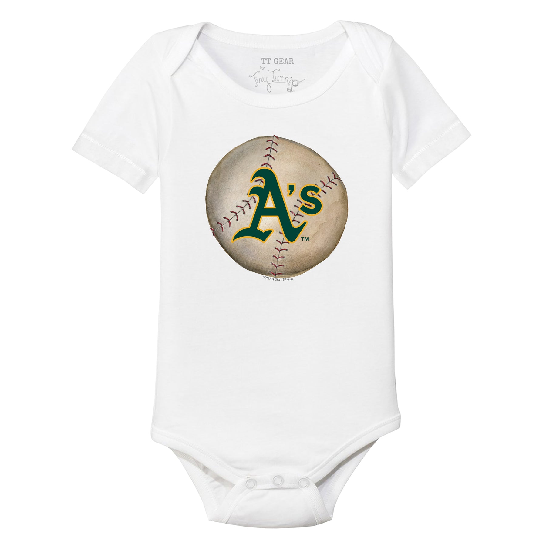Oakland Athletics Stitched Baseball Short Sleeve Snapper