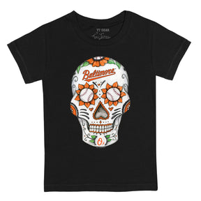 Baltimore Orioles Sugar Skull Tee Shirt