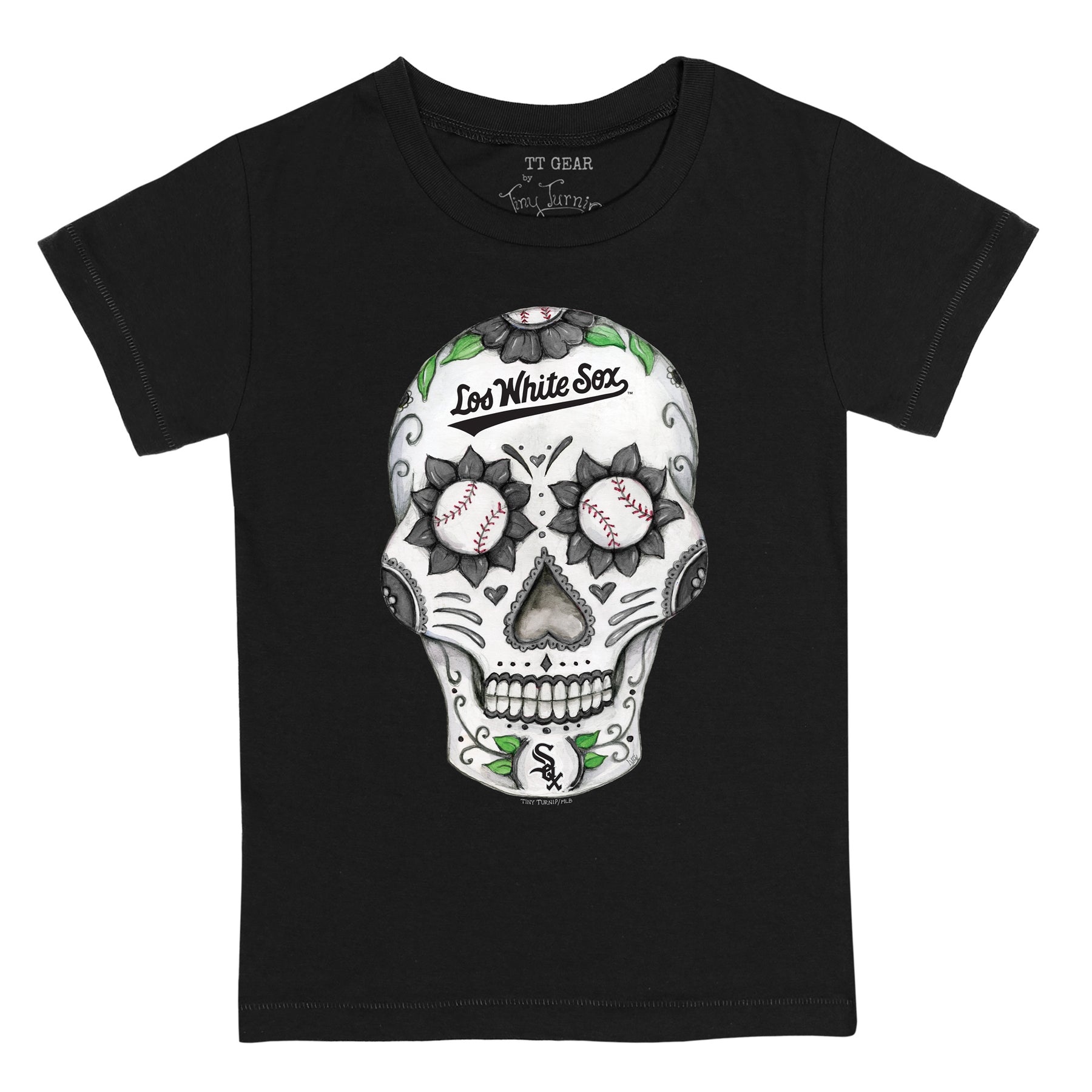 Chicago White Sox Sugar Skull Tee Shirt 18M / Black