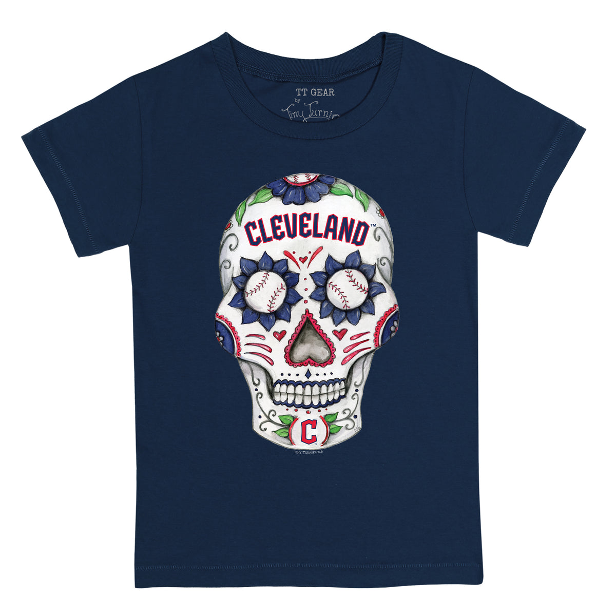 Girls Youth Tiny Turnip Red St. Louis Cardinals Sugar Skull Fringe T-Shirt Size: Medium