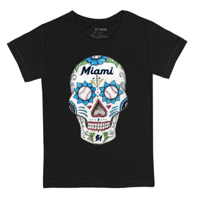 Miami Marlins Sugar Skull Tee Shirt