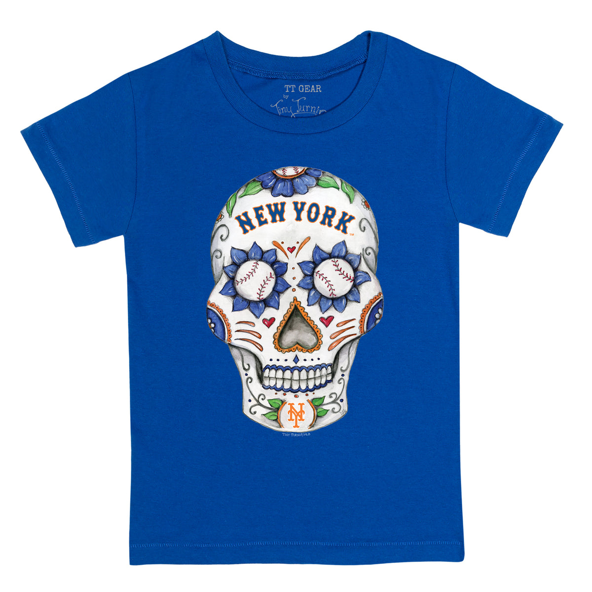 New York Mets Sugar Skull Tee Shirt