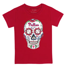 Philadelphia Phillies Sugar Skull Tee Shirt
