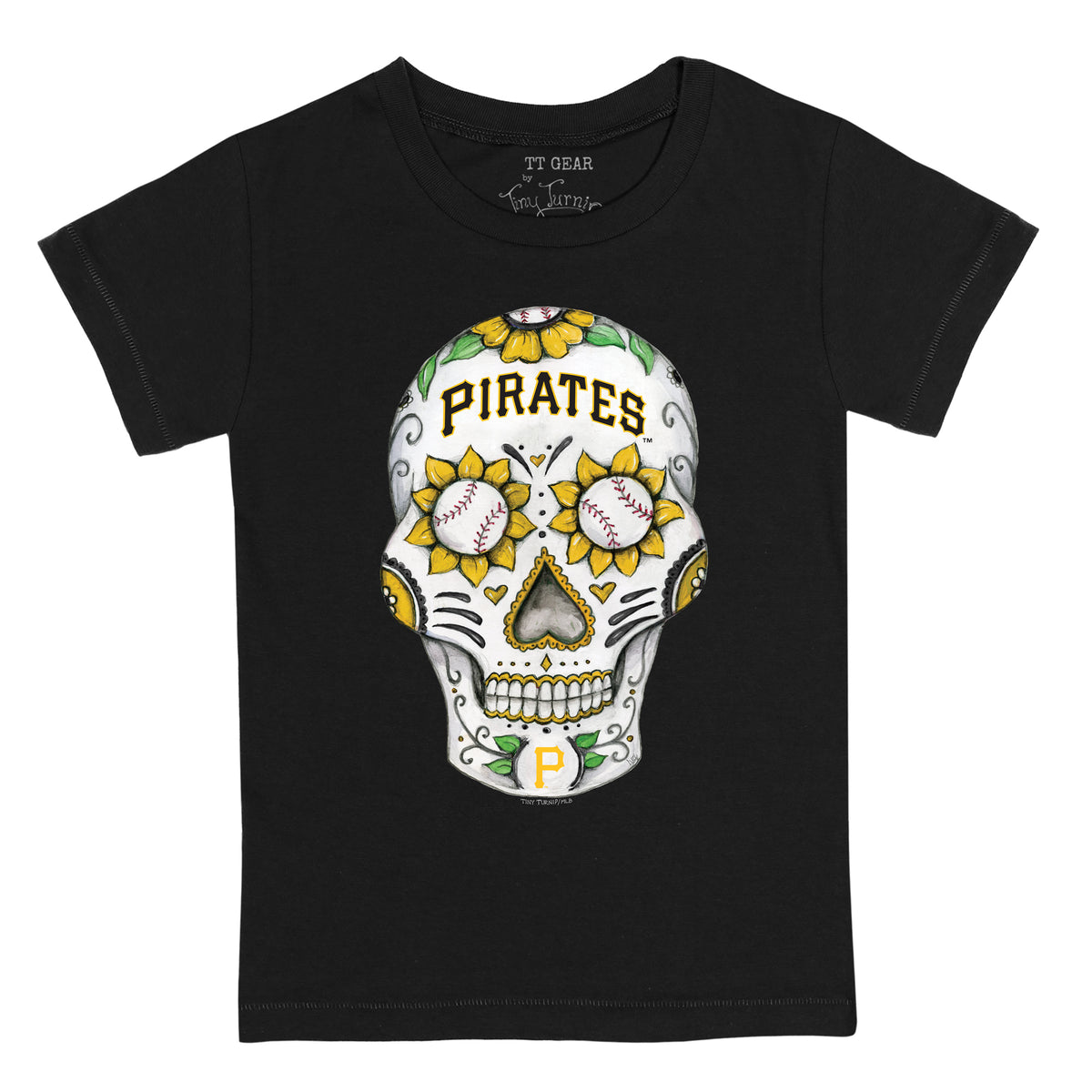 Pittsburgh Pirates Sugar Skull Tee Shirt
