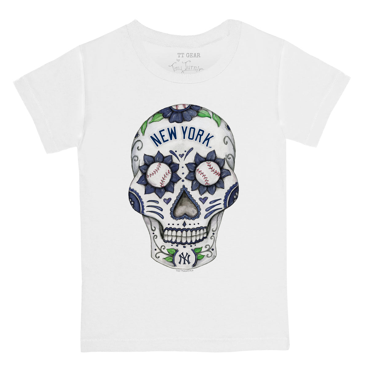 New York Yankees Sugar Skull Tee Shirt