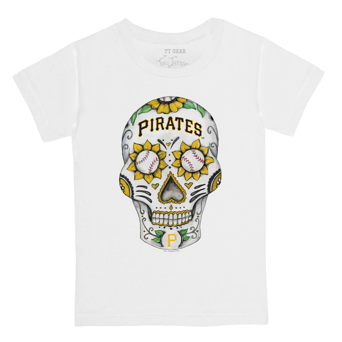 Pittsburgh Pirates Sugar Skull Tee Shirt