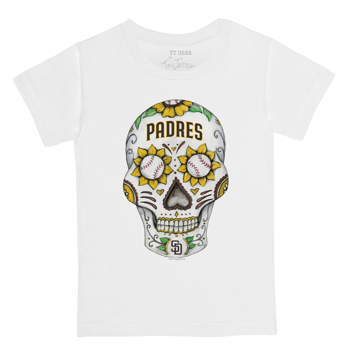 San Diego Padres Sugar Skull Tee Shirt