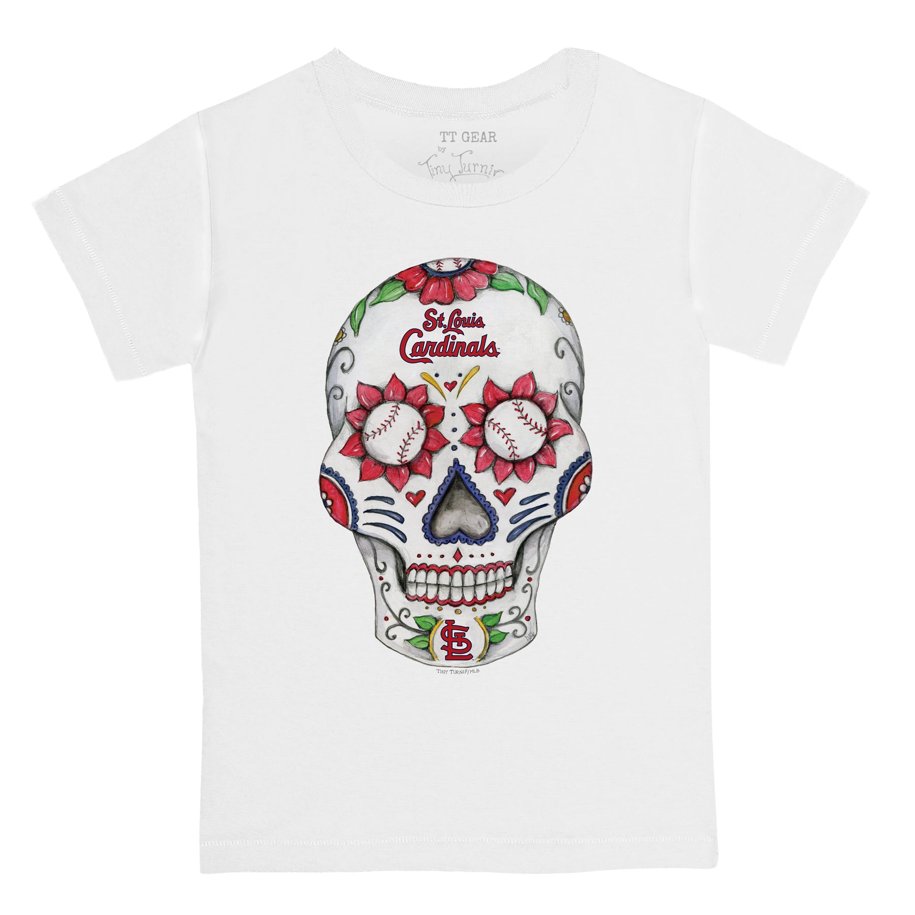 cardinals sugar skull shirt