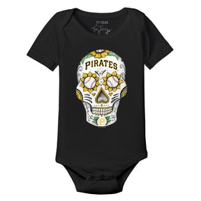 Pittsburgh Pirates Sugar Skull Short Sleeve Snapper