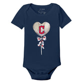 Cleveland Guardians Heart Lolly Short Sleeve Snapper