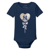 New York Yankees Heart Lolly Short Sleeve Snapper