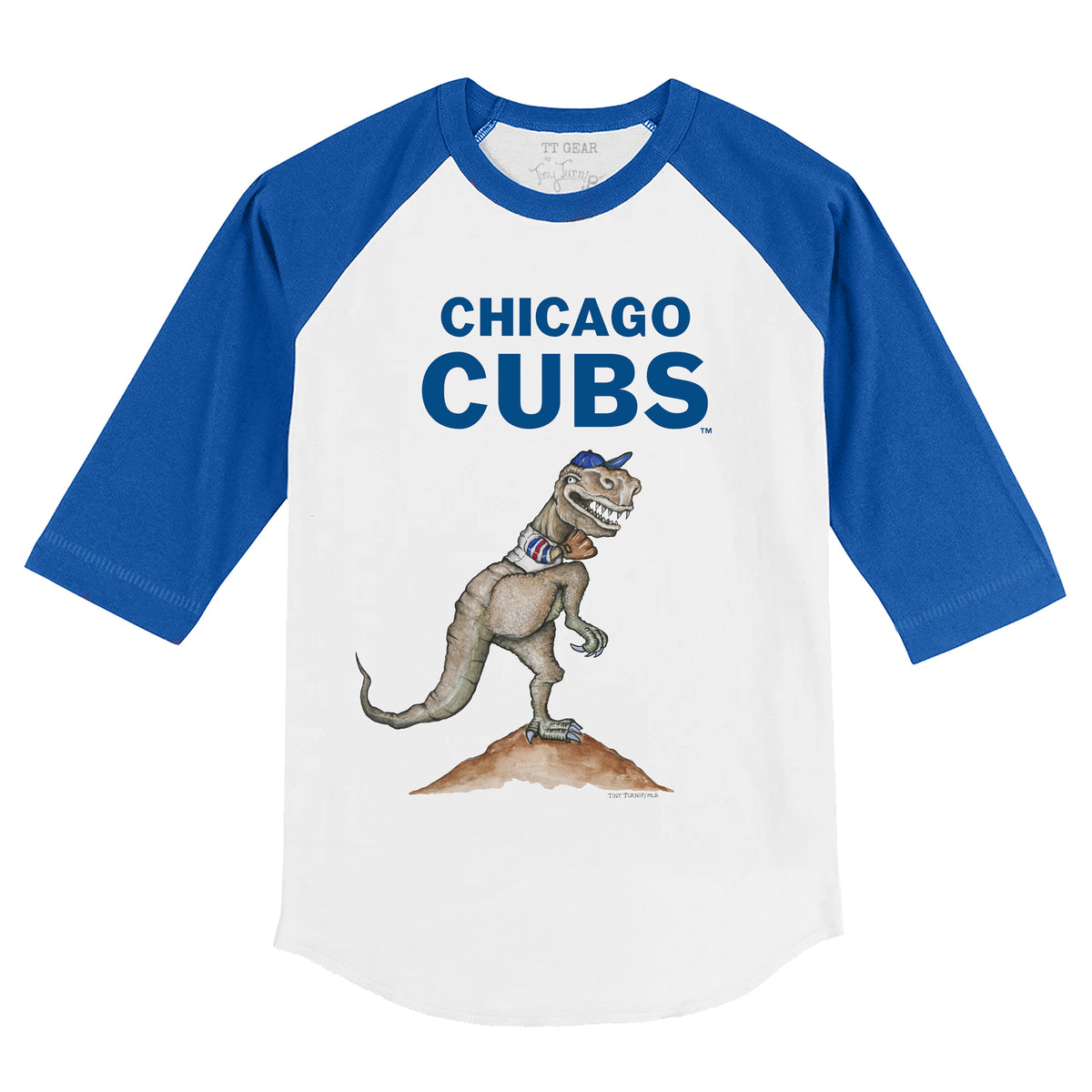 Chicago Cubs TT Rex 3/4 Royal Blue Sleeve Raglan