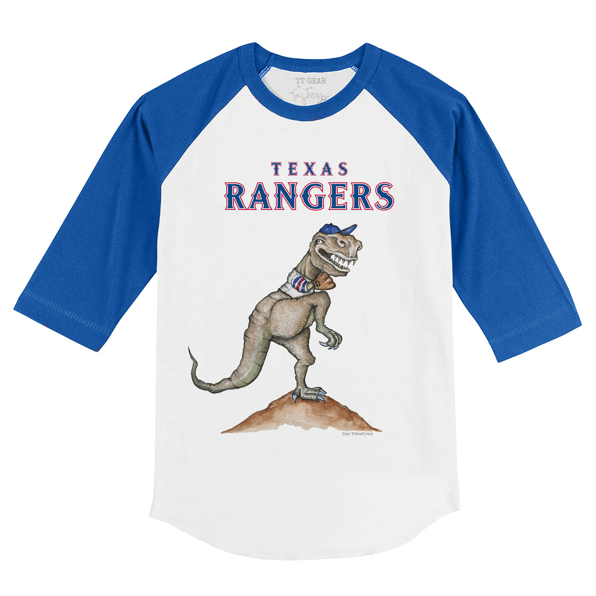 Texas Rangers TT Rex 3/4 Royal Blue Sleeve Raglan