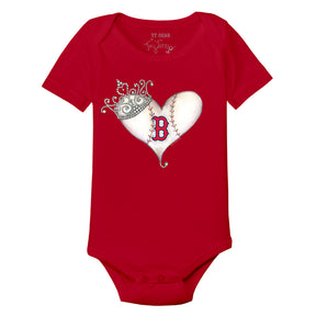 Boston Red Sox Tiara Heart Short Sleeve Snapper