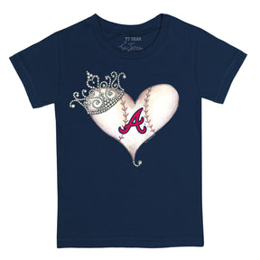 Atlanta Braves Tiara Heart Tee Shirt