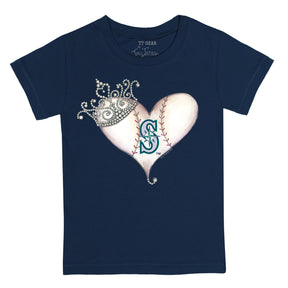 Seattle Mariners Tiara Heart Tee Shirt
