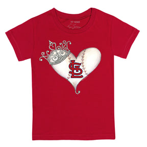 St. Louis Cardinals Tiara Heart Tee Shirt